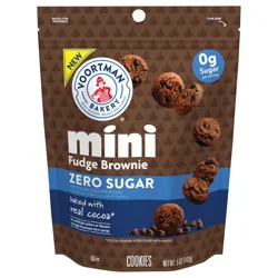Voortman Bakery Zero Sugar Fudge Brownie Chocolate Chip Mini Cookies 5 oz