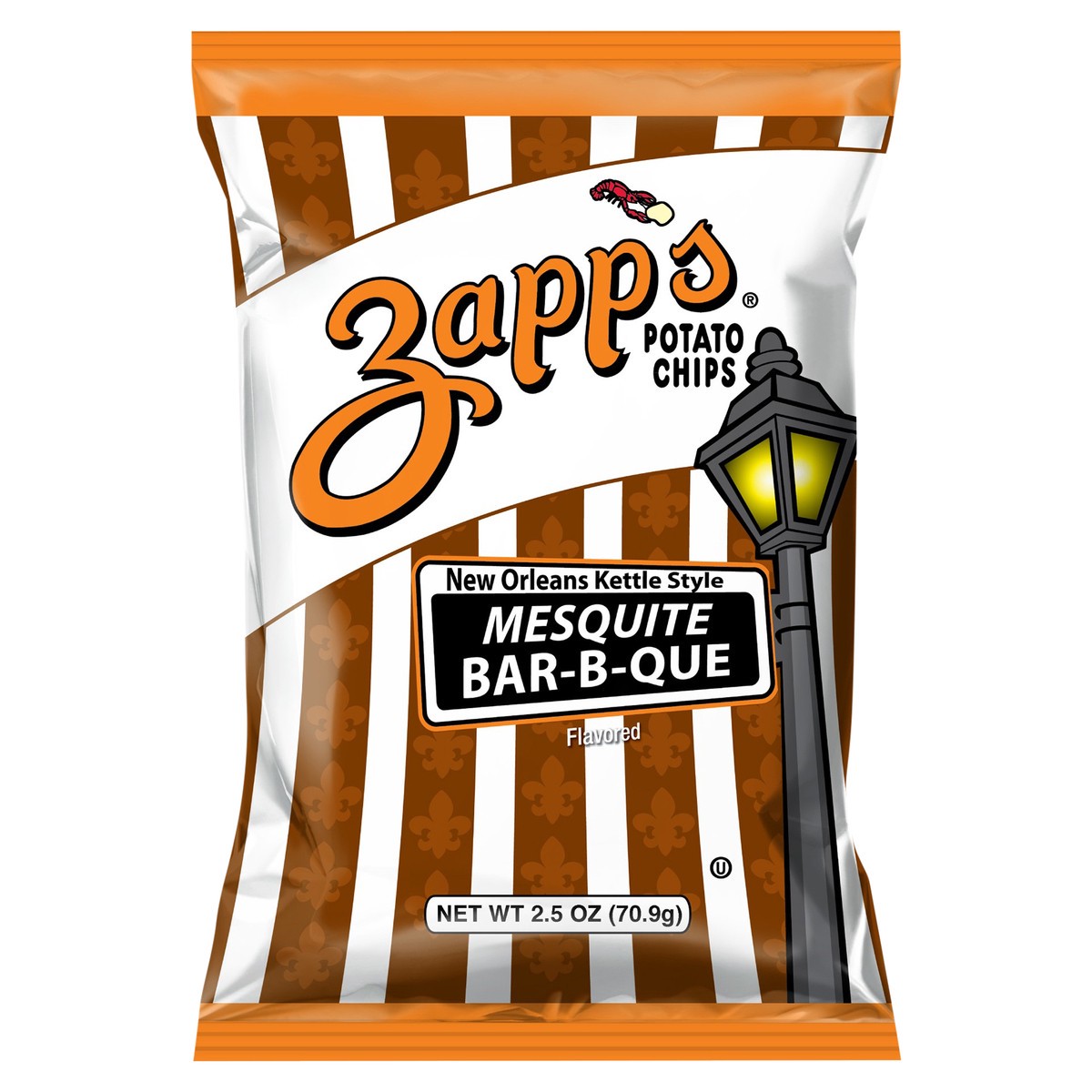 slide 4 of 12, Zapp's 2.5 oz Zapp's Mesquite Bar-B-Que New Orleans Kettle Style Potato Chips, 2.5 oz
