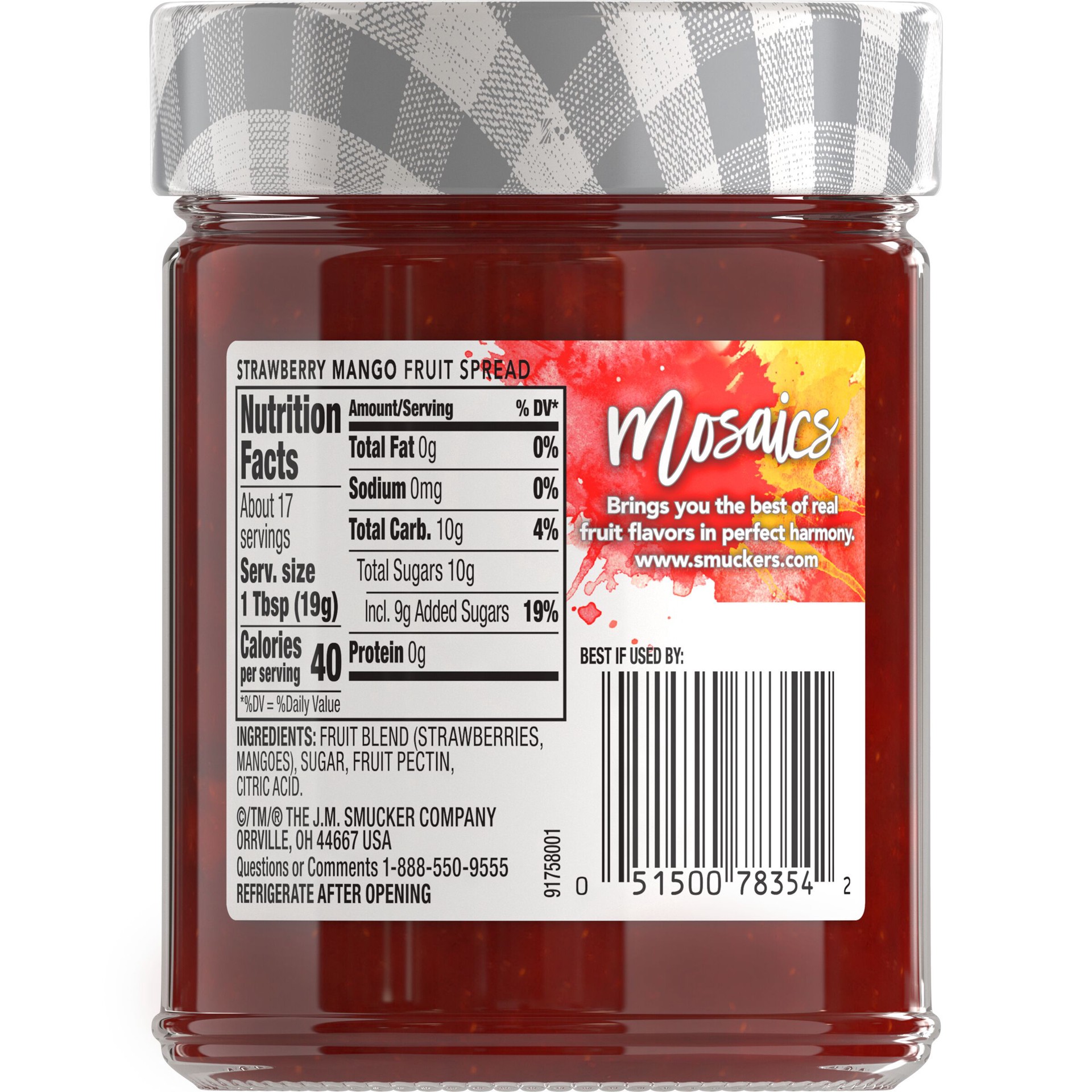 slide 2 of 5, Smucker's Smuckers Straw Mango Fruit Spread, 11.3 oz