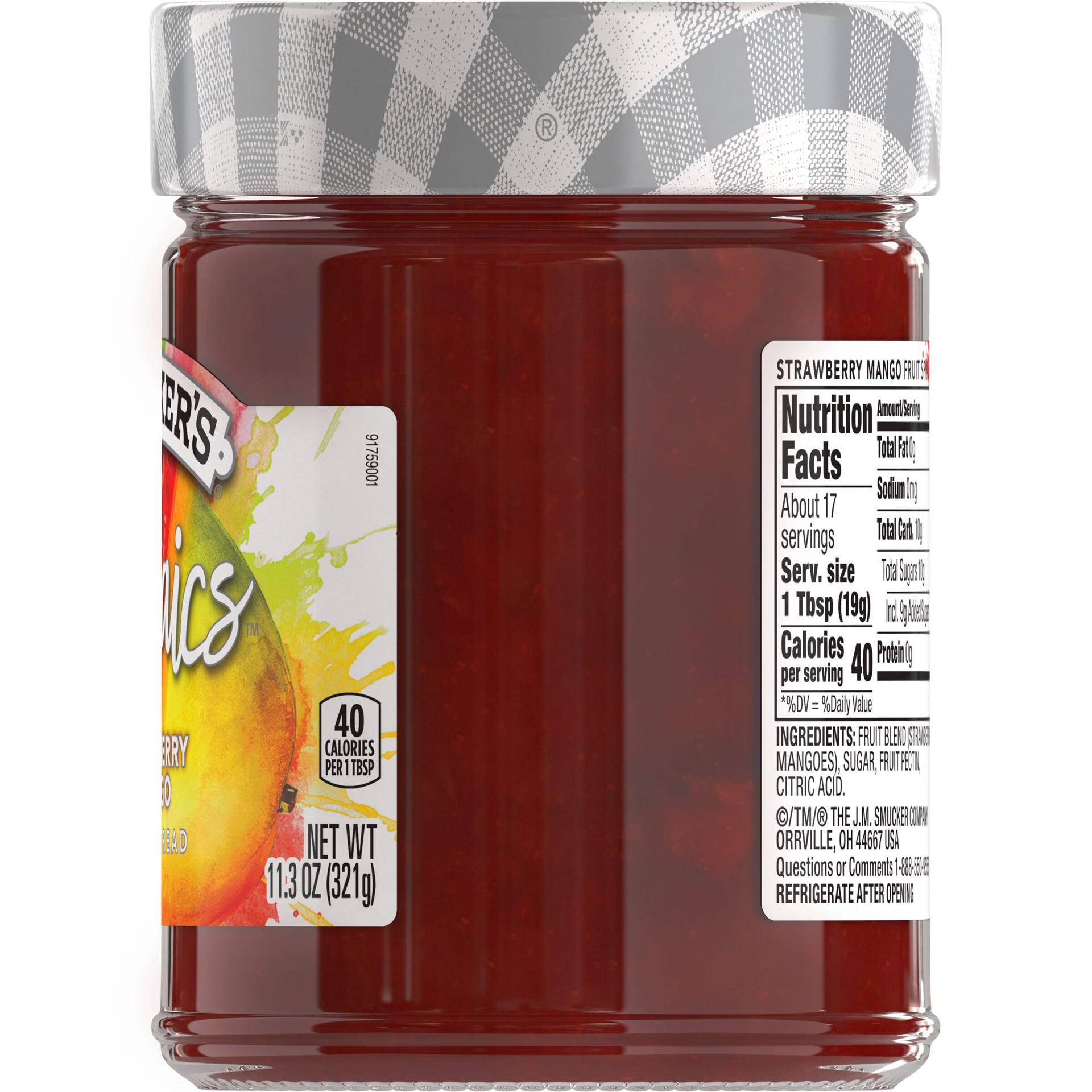 slide 4 of 5, Smucker's Smuckers Straw Mango Fruit Spread, 11.3 oz