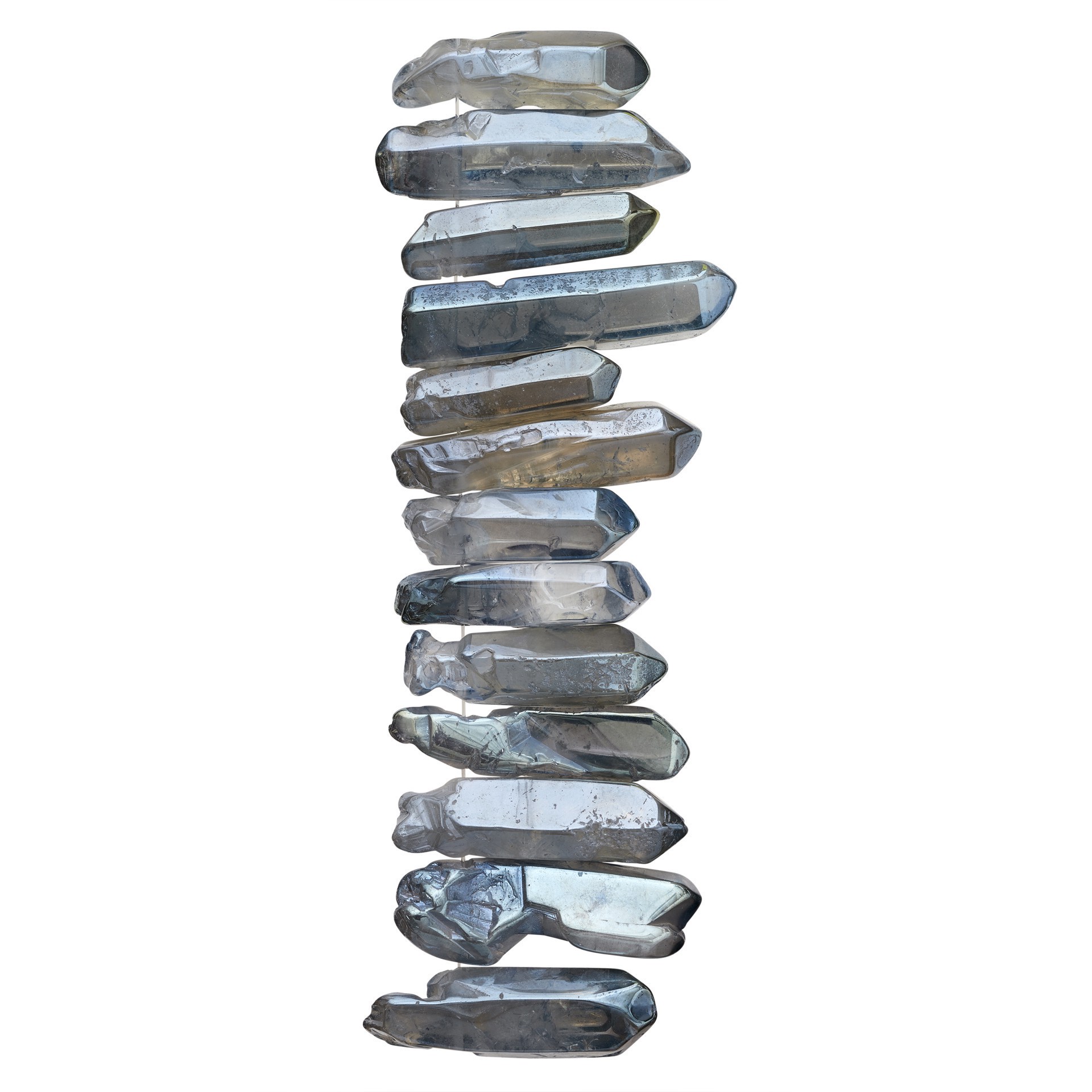 slide 2 of 3, Blue Luster Crystal Stone Nugget Beads By Bead Landing, 20mm-35mm