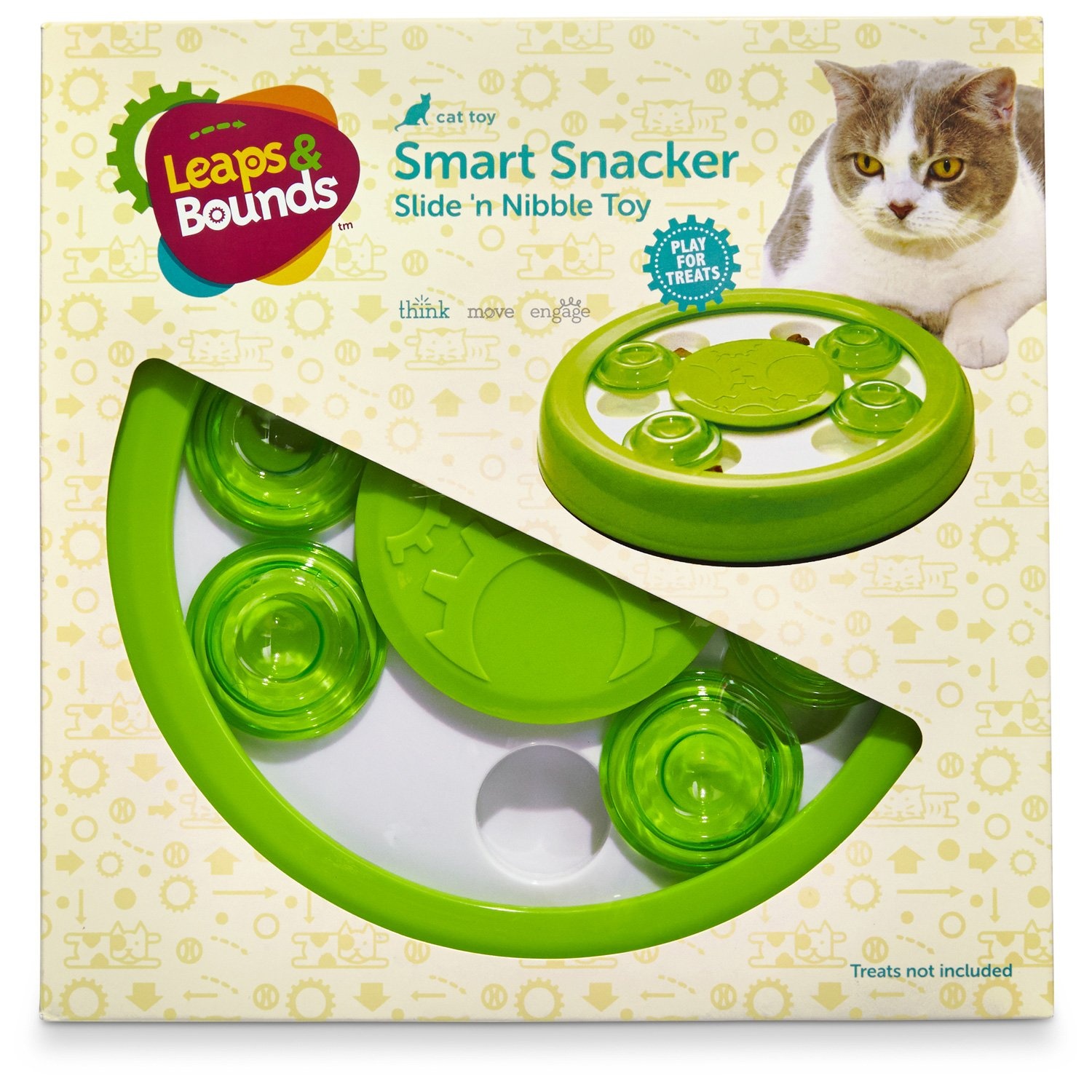 slide 1 of 1, Leaps & Bounds Slide 'n Nibble Cat Treat Toy, 1 ct