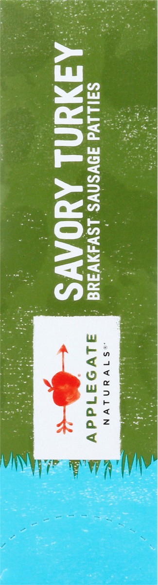 slide 2 of 7, Applegate Naturals Savory Turkey Breakfast Sausage Patties, 7.0 oz