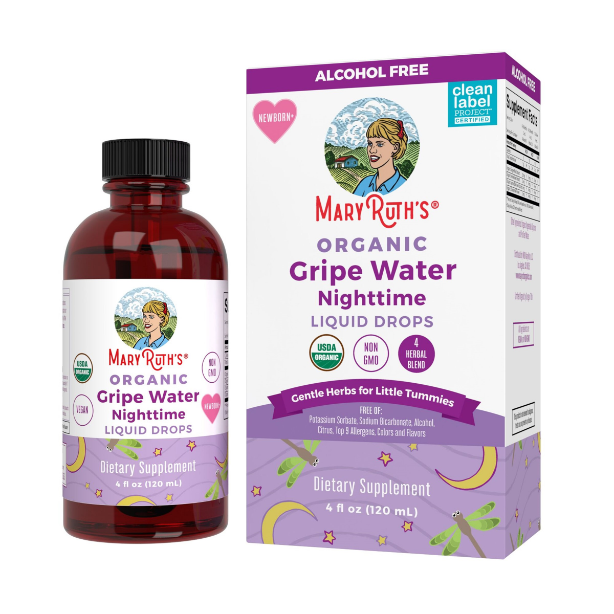 slide 1 of 5, Maryruths Organic Gripe Water Nighttime Liquid Drops 4 Fl Oz - 4 FZ, 4 fl oz