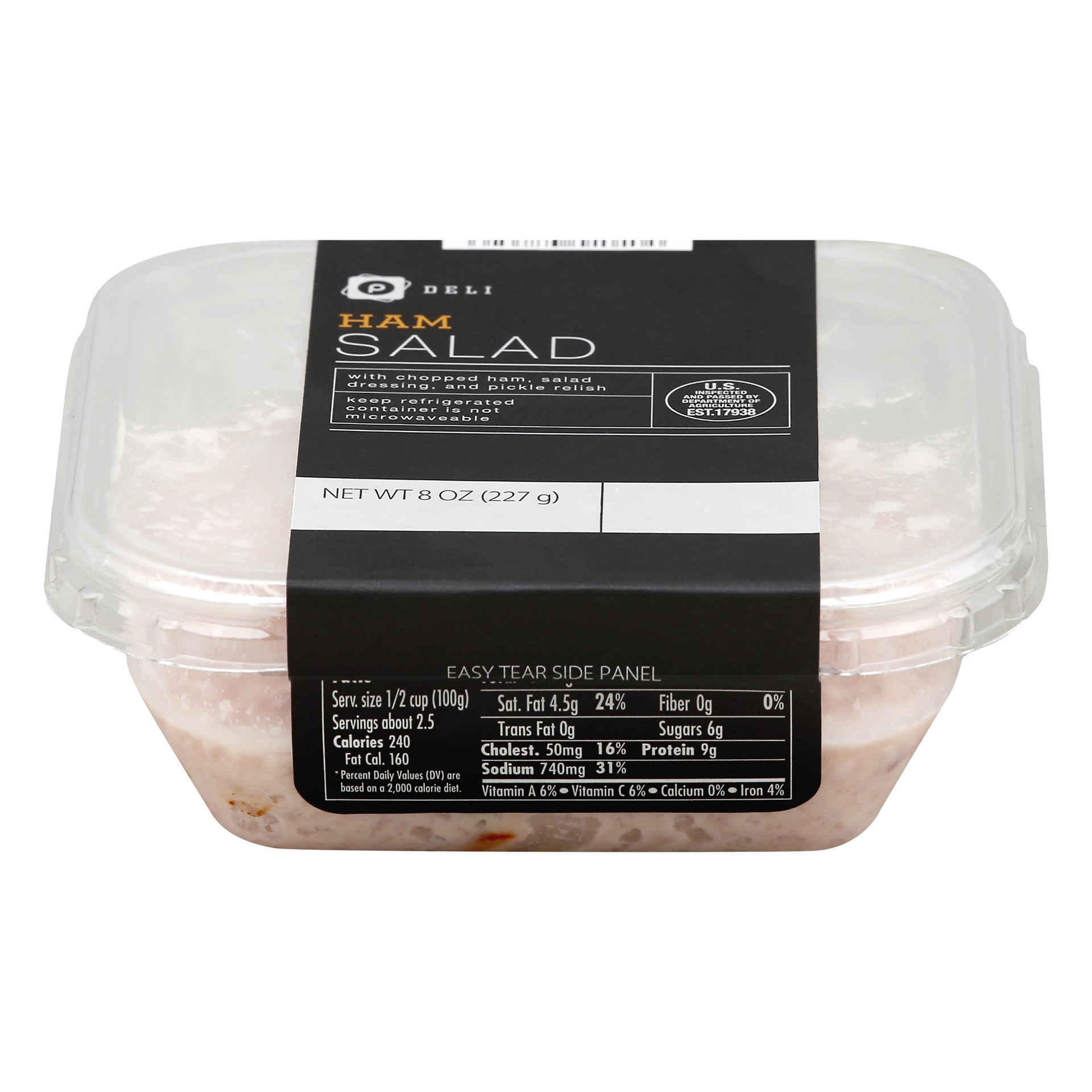 slide 1 of 1, Publix Deli Ham Salad, 8 oz