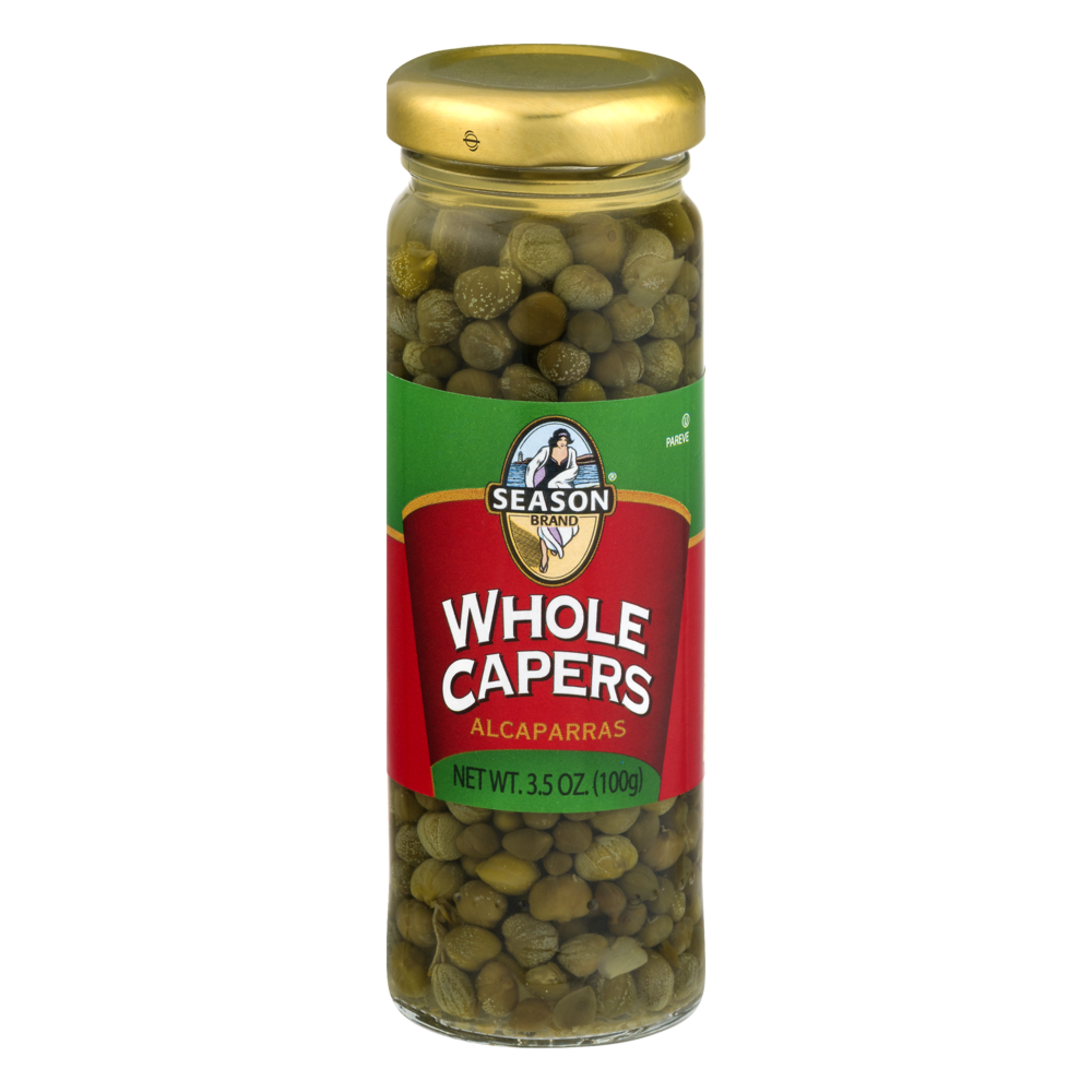 slide 1 of 1, Season Brand Whole Capers Alcaparras, 3.5 oz