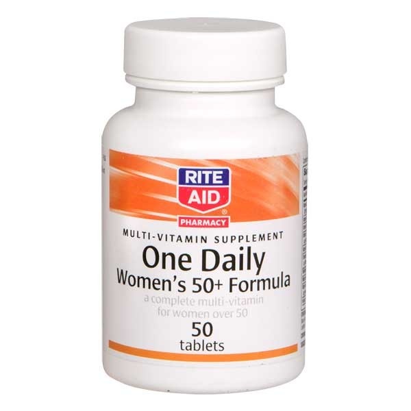 slide 1 of 2, Rite Aid One Daily Women's 50+ Multivitamin Tablets, 65 ct