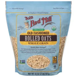 Bob's Red Mill Organic Old Fashioned Whole Grain Rolled Oats 32 oz