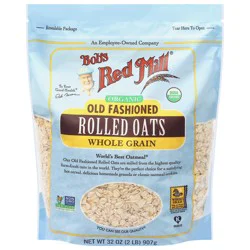 Bob's Red Mill Organic Whole Grain Old Fashioned Rolled Oats 32 oz