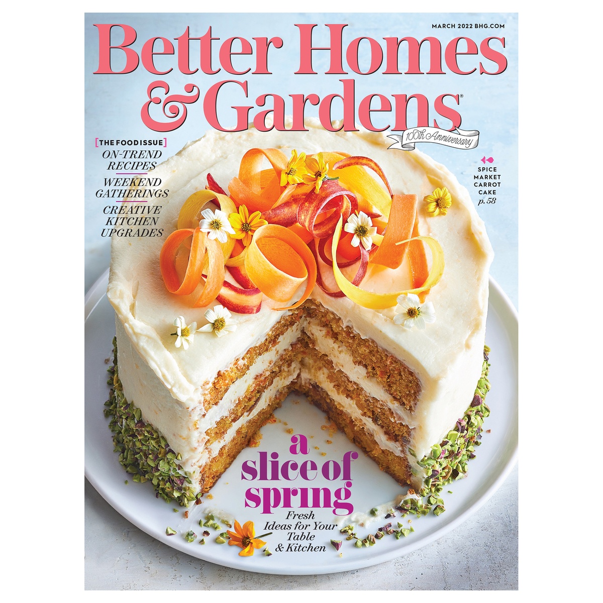 slide 1 of 1, Better Homes & Gardens March 2022 A Slice of Spring Magazine 1 ea, 1 ct