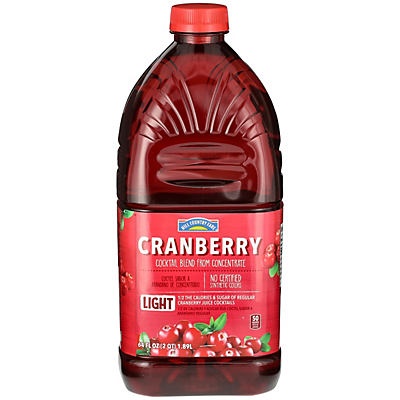 slide 1 of 1, Hill Country Fare Light Cranberry Juice Cocktail, 64 oz