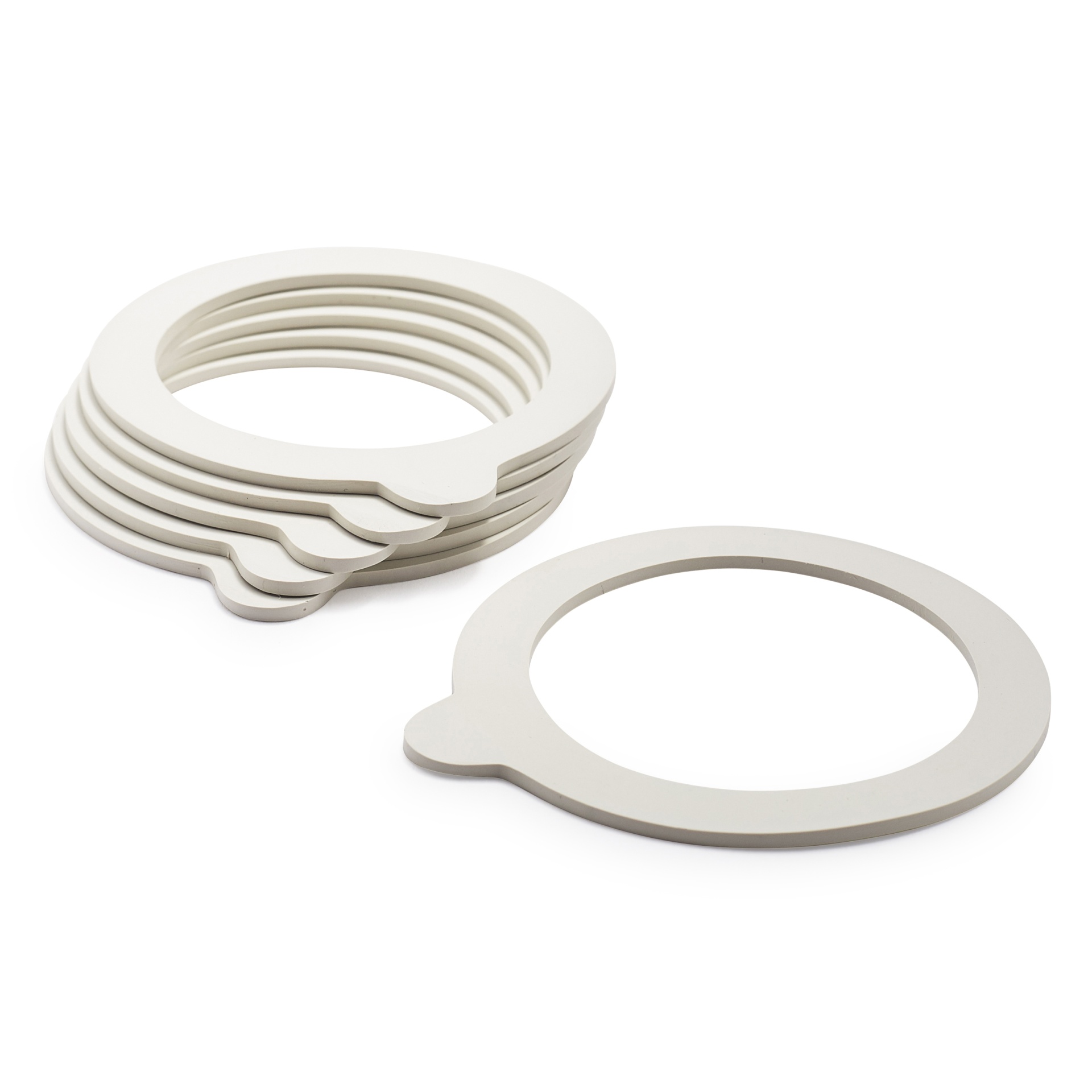 slide 1 of 1, Bormioli Rocco Fido Jar Gaskets, 6 ct