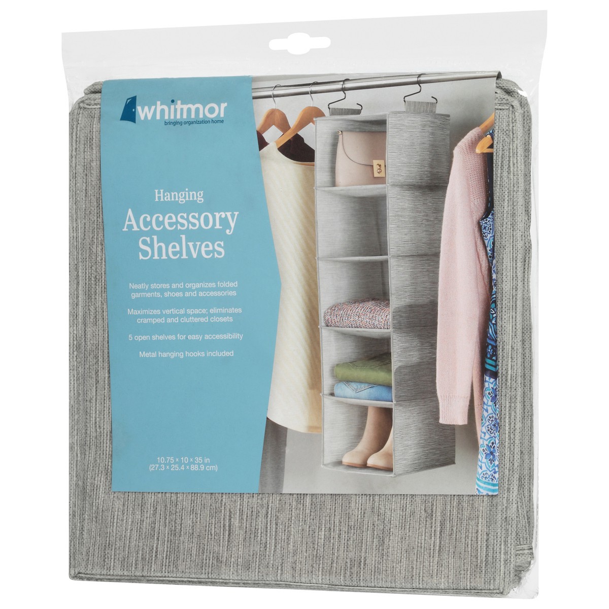 slide 2 of 9, Whitmor Hanging Accessory Shelves 1 ea, 1 ct