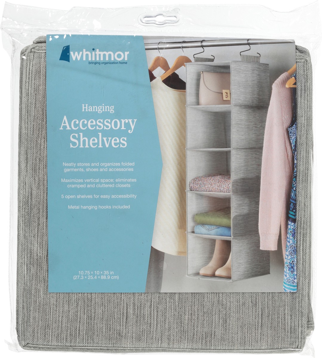 slide 6 of 9, Whitmor Hanging Accessory Shelves 1 ea, 1 ct