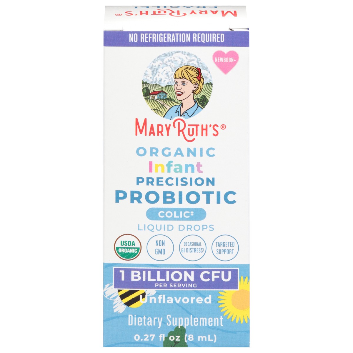 slide 4 of 4, Maryruths Infant Organic Precision Probiotic Colic Drops Unflavored - .27 FZ, 0.27 fl oz
