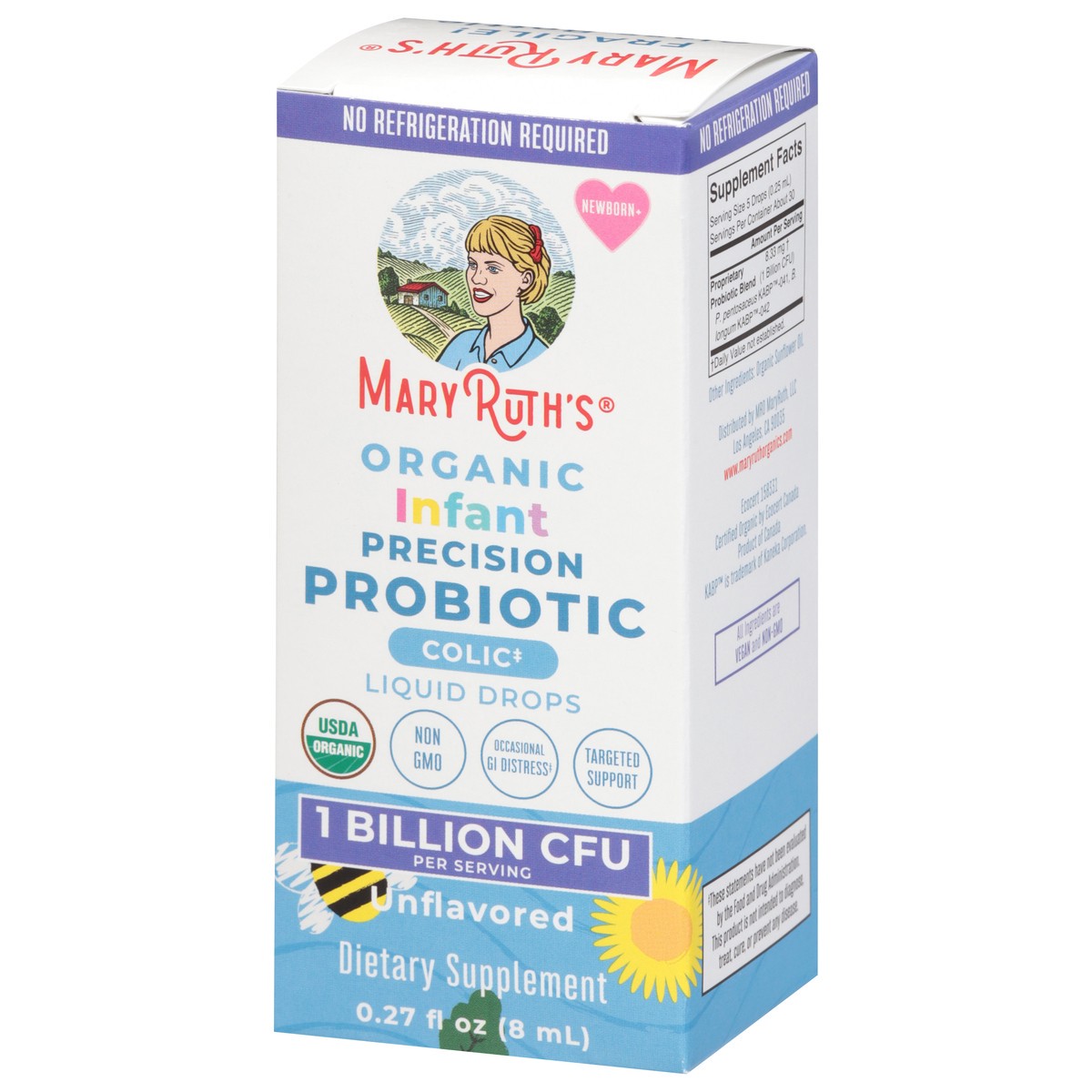 slide 3 of 4, Maryruths Infant Organic Precision Probiotic Colic Drops Unflavored - .27 FZ, 0.27 fl oz