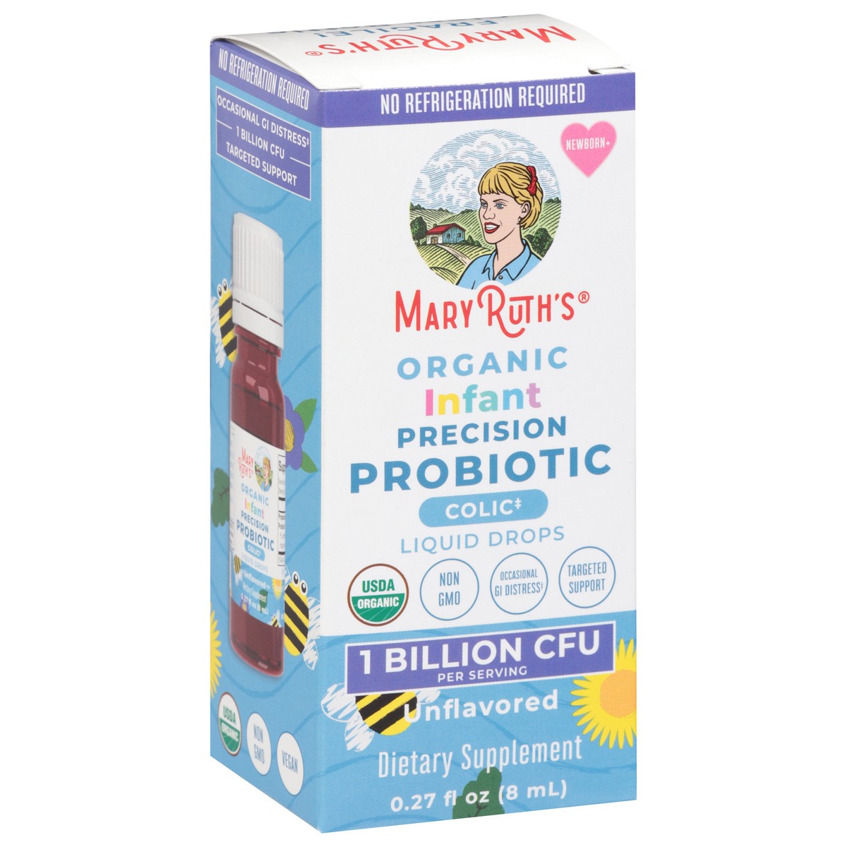 slide 2 of 4, Maryruths Infant Organic Precision Probiotic Colic Drops Unflavored - .27 FZ, 0.27 fl oz