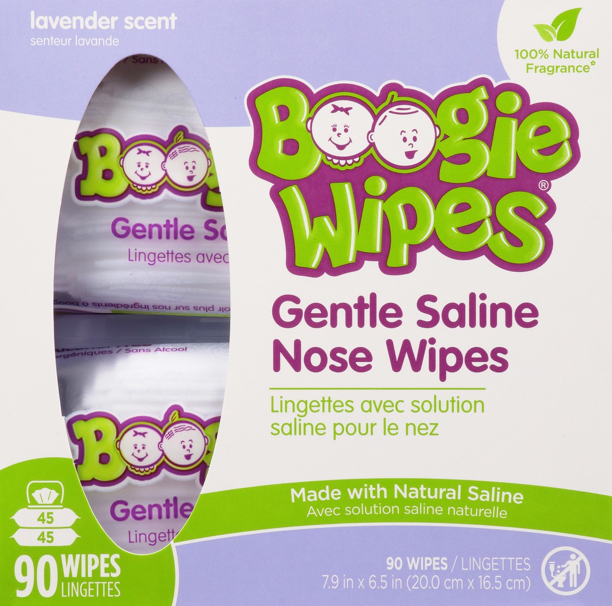 slide 12 of 13, Boogie Wipes Lavender, 90 ct