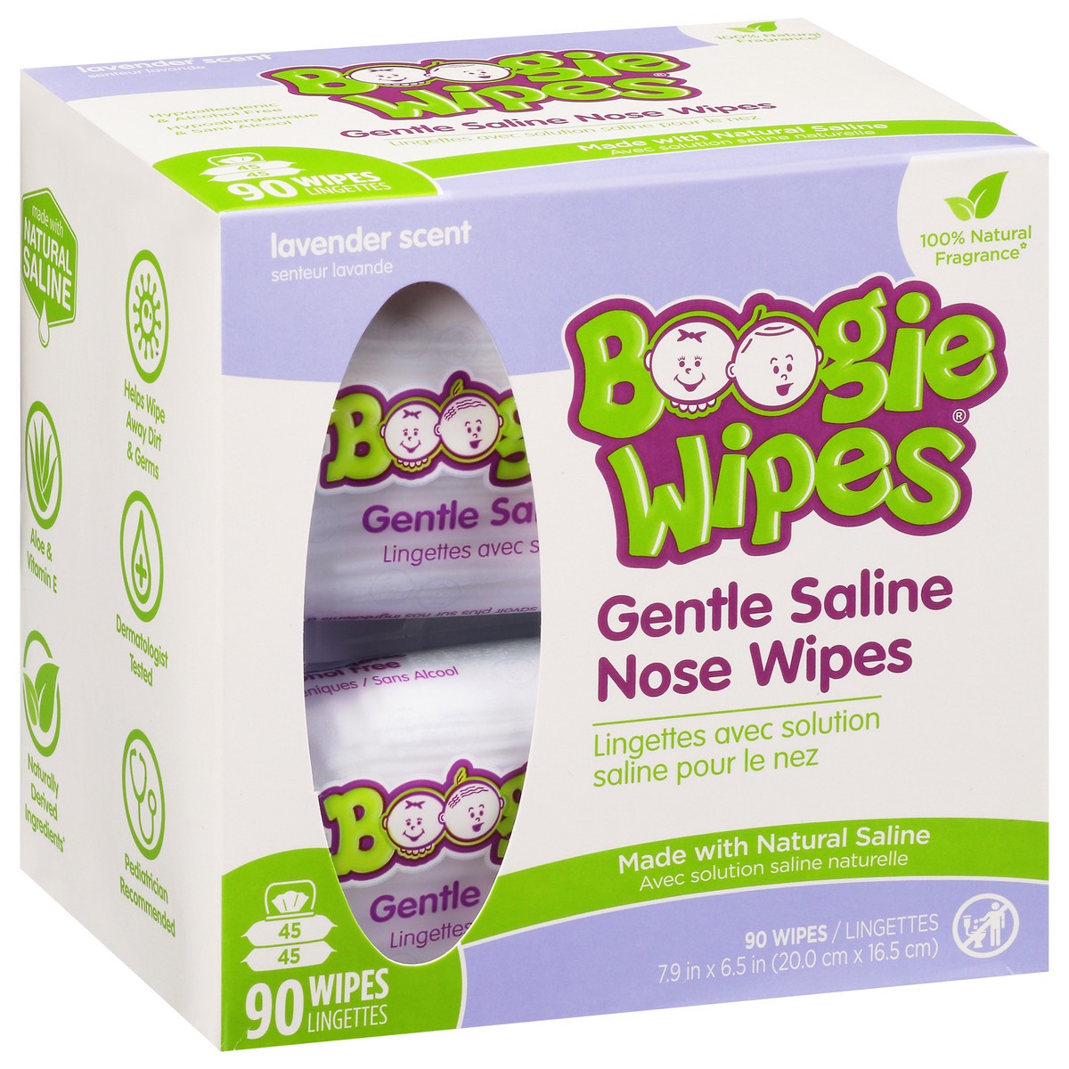 slide 13 of 13, Boogie Wipes Lavender, 90 ct