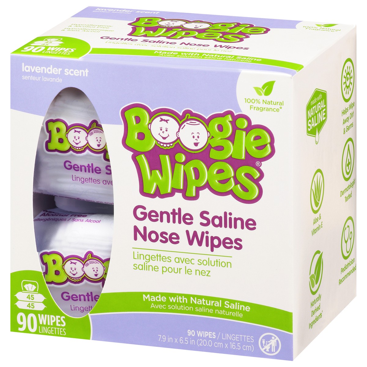 slide 4 of 13, Boogie Wipes Lavender, 90 ct