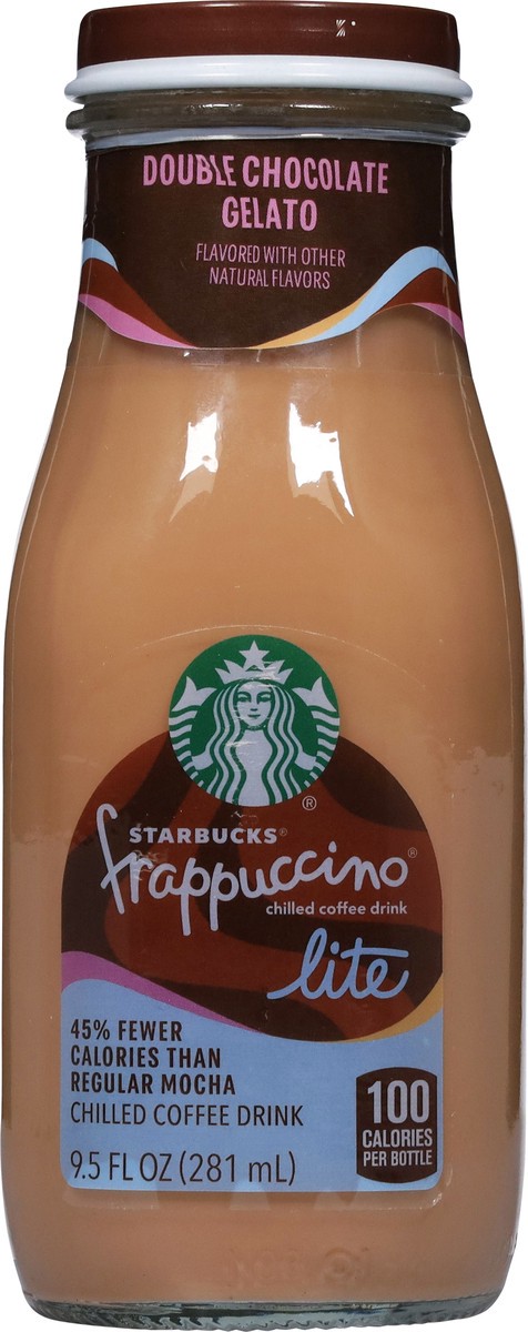 slide 2 of 14, Starbucks Frappuccino Chilled Coffee Drink Lite Double Chocolate Gelato 9.5 Fl Oz, 9.5 fl oz