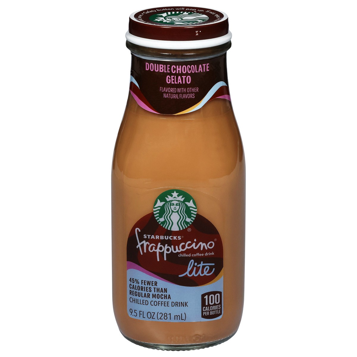 slide 12 of 14, Starbucks Frappuccino Chilled Coffee Drink Lite Double Chocolate Gelato 9.5 Fl Oz, 9.5 fl oz