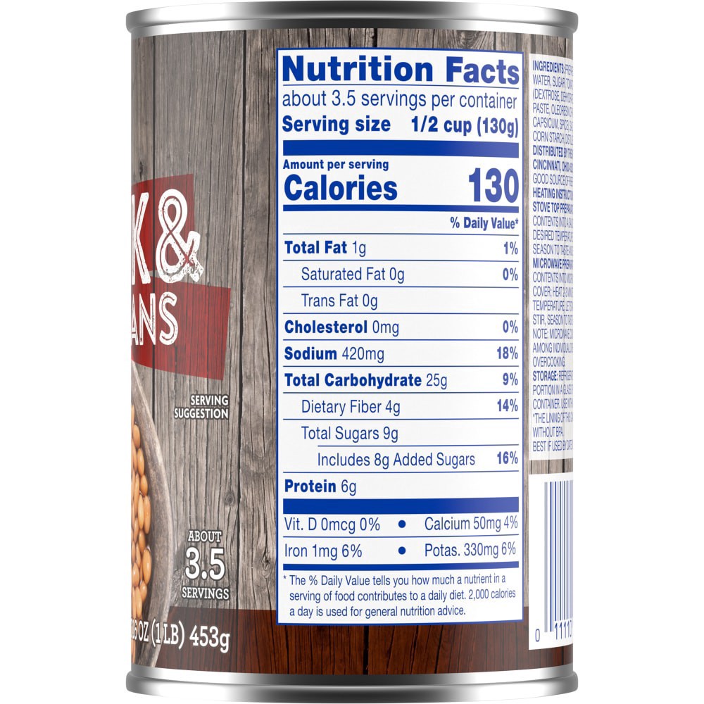 slide 3 of 4, Kroger Pork & Beans, 15.5 oz