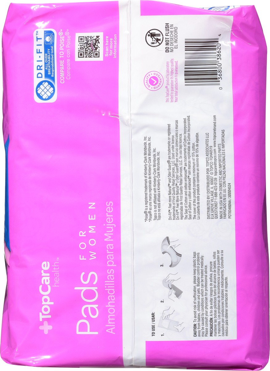 slide 11 of 14, TopCare Health Womens Moderate Regular Pads 66 ea, 66 ea