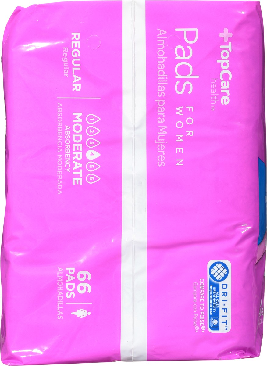 slide 6 of 14, TopCare Health Womens Moderate Regular Pads 66 ea, 66 ea