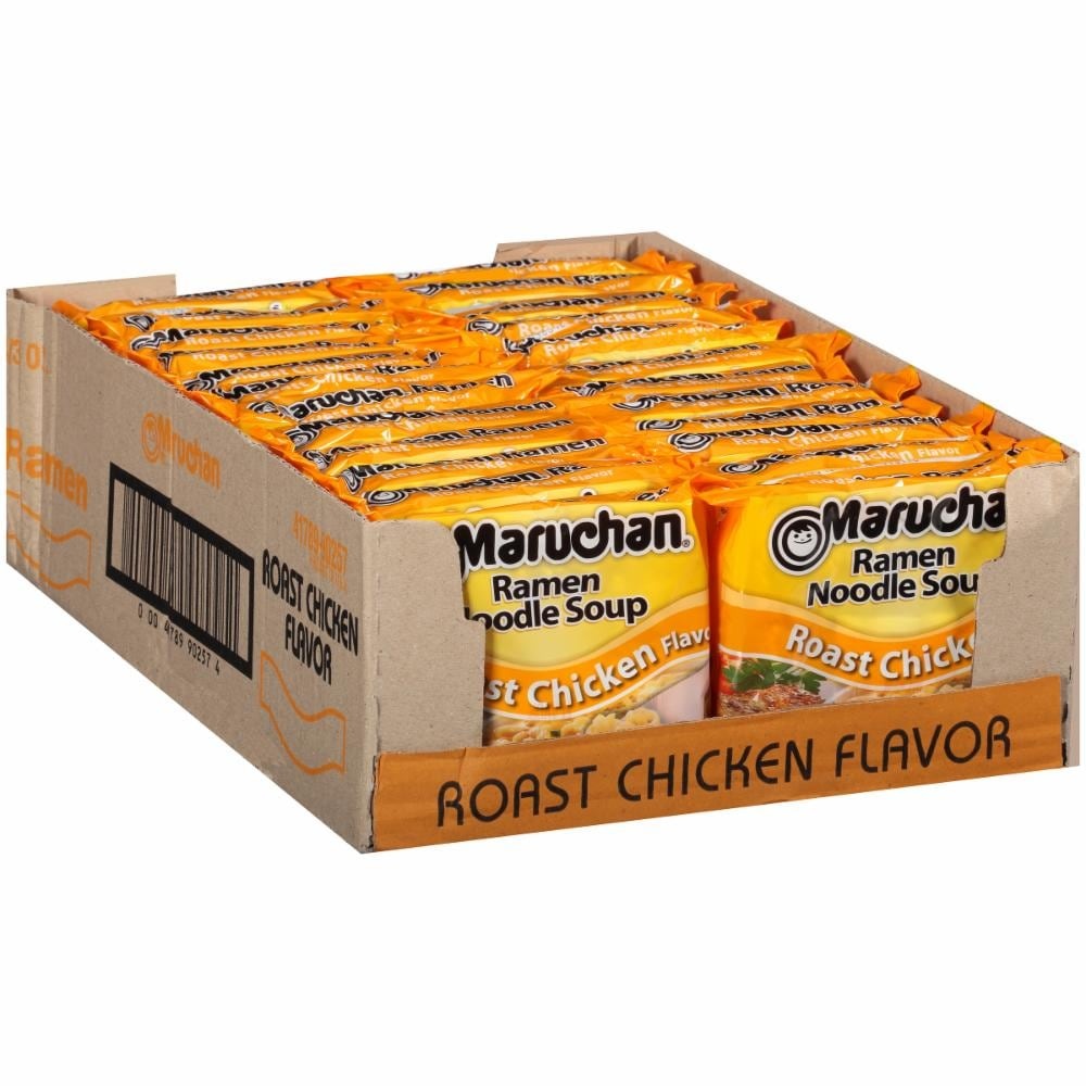 slide 1 of 1, Maruchan Roast Chicken Flavor Ramen Noodle Soup, 24 ct; 3 oz