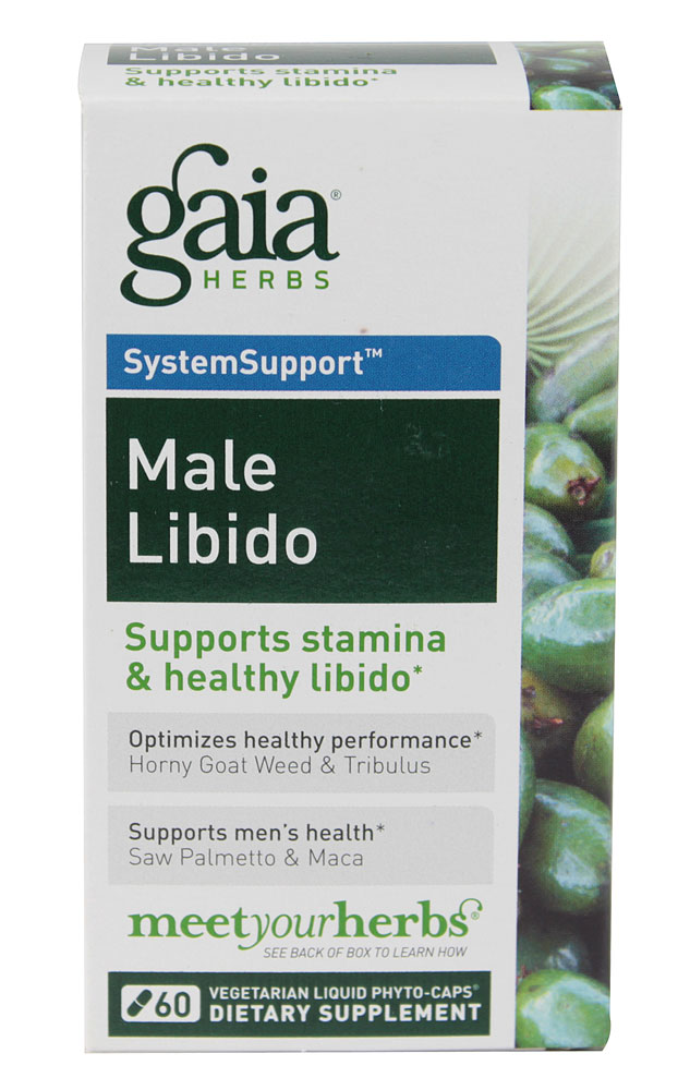 slide 1 of 1, Gaia Herbs SystemSupport Male Libido Liquid Caps, 60 ct
