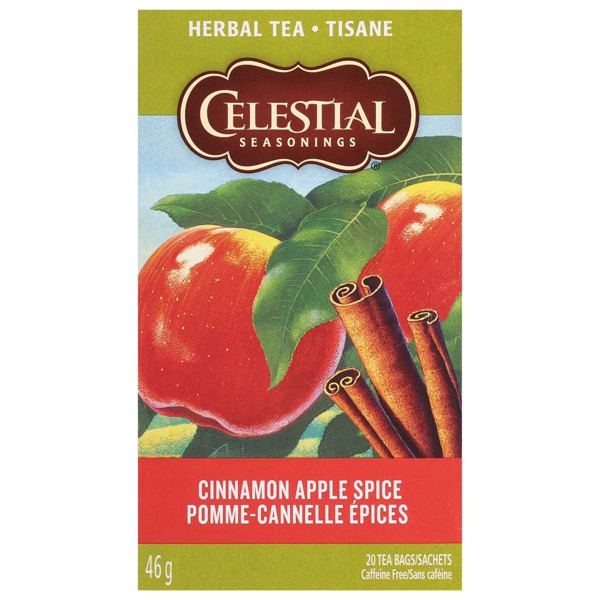 slide 7 of 14, Celestial Seasonings Caffeine Free Cinnamon Apple Spice Herbal Tea 20 Tea Bags, 20 ct