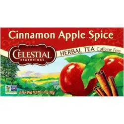 Celestial Seasonings Caffeine Free Cinnamon Apple Spice Herbal Tea 20 Tea Bags