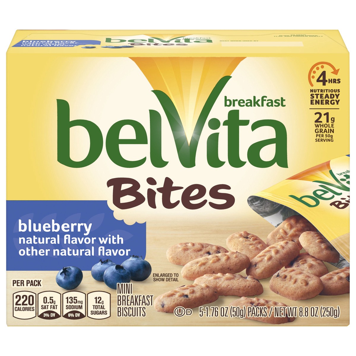slide 1 of 8, belVita Bites Mini Breakfast Biscuits, 8.8 oz