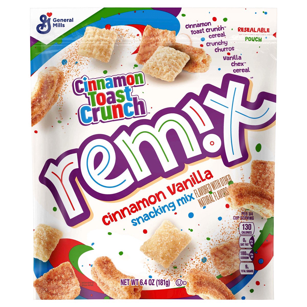 slide 1 of 9, Cinnamon Toast Crunch Remix Snacking Mix, 21.4 oz