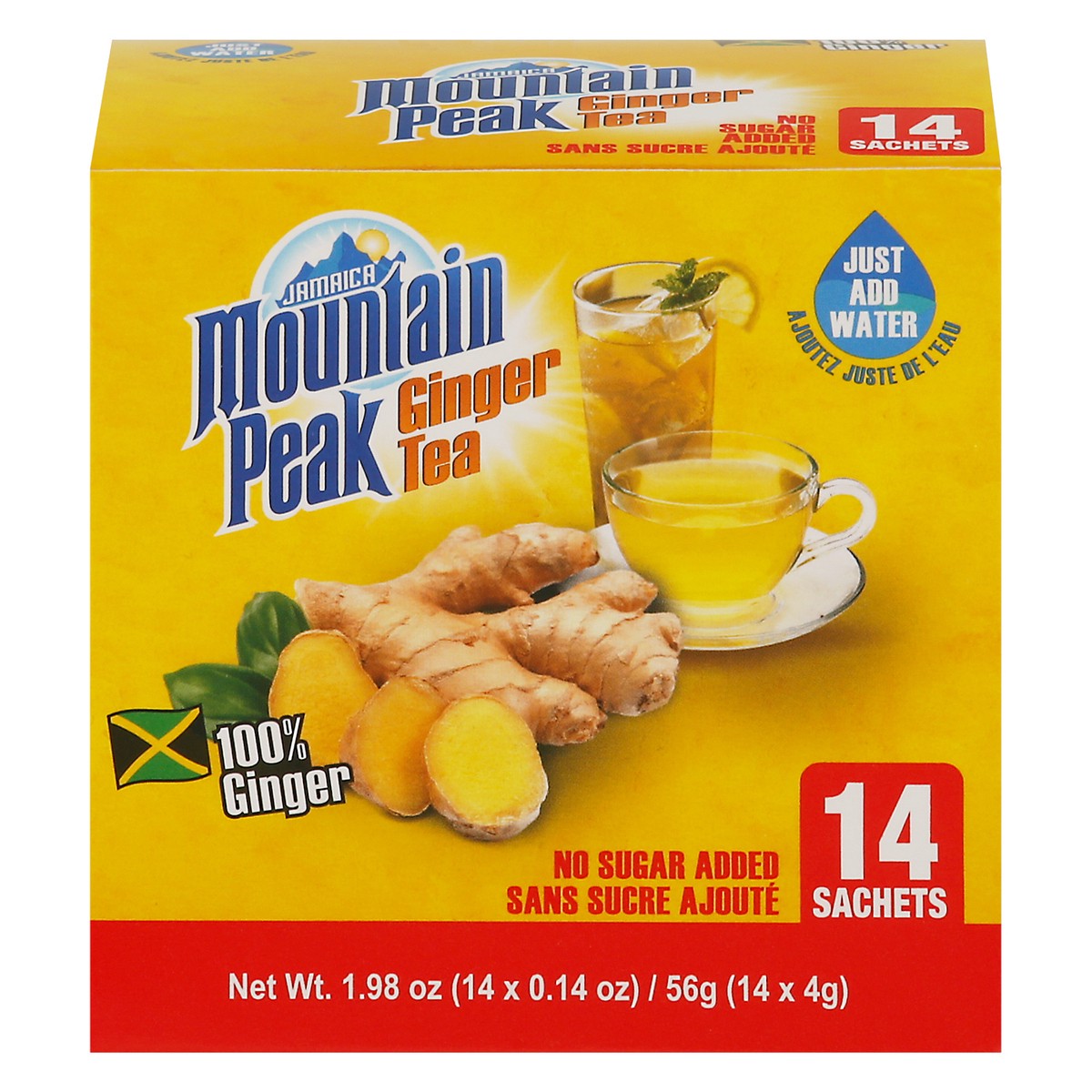 slide 3 of 13, Jamaica Mountain Peak Instant Ginger Tea Sachets - 14 ct, 1.9 oz