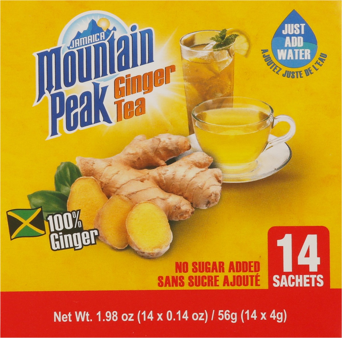 slide 10 of 13, Jamaica Mountain Peak Instant Ginger Tea Sachets - 14 ct, 1.9 oz
