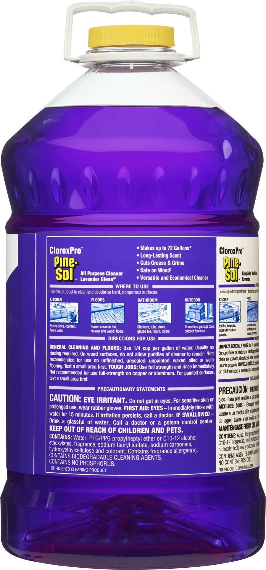 slide 5 of 5, Pine-Sol CloroxPro Lavender Clean Cleaner 1.12 gl, 1.12 gal