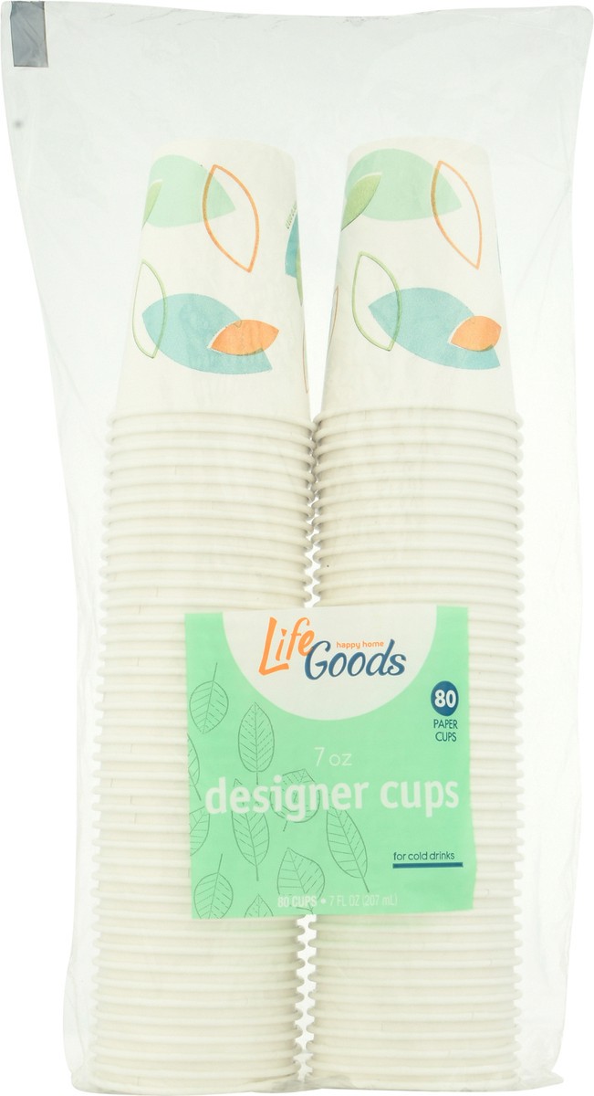 slide 6 of 12, Life Goods 7 Ounce Designer Cups 80 ea - 80 ct, 80 ct