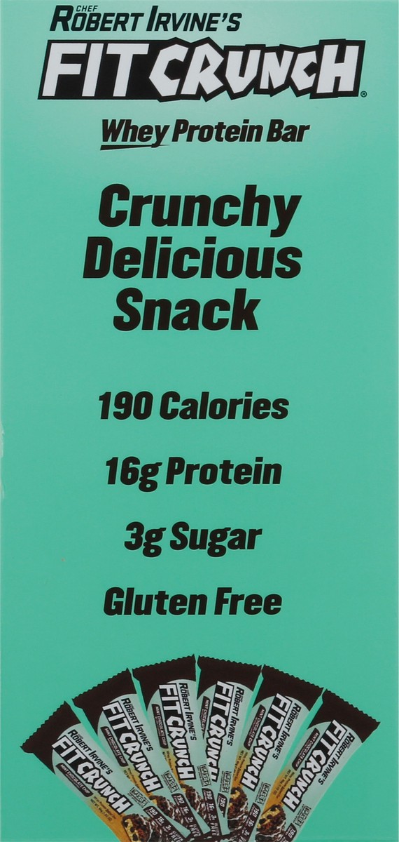 slide 12 of 15, FitCrunch Mint Chocolate Chip Whey Protein Bars 6 ea, 6 ct