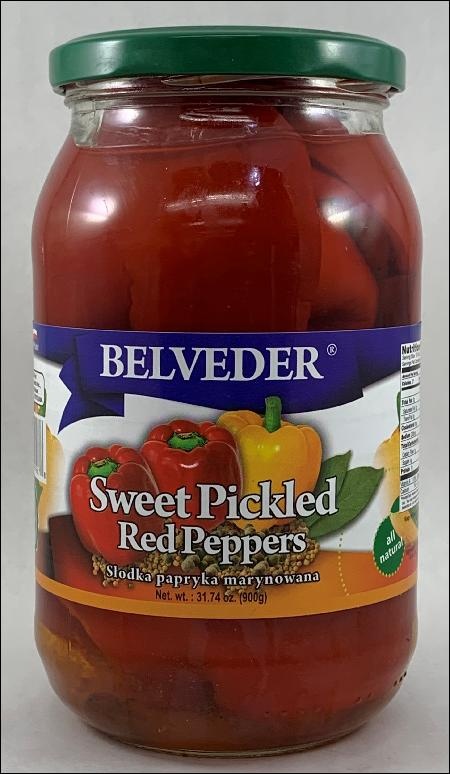 slide 1 of 1, Belveder Sweet Red Peppers, 31.74 oz