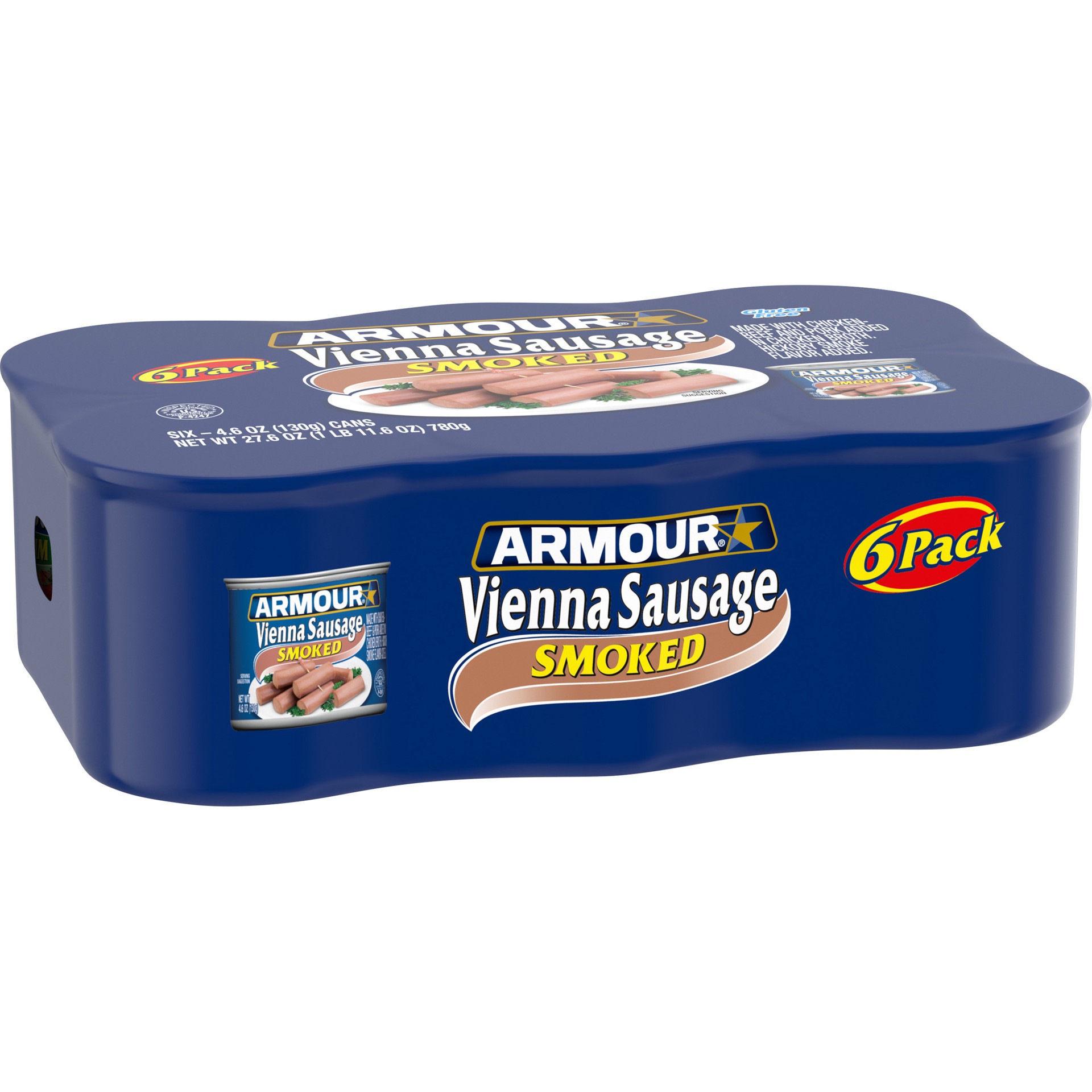 slide 4 of 5, Armour 6 Pack Smoked Vienna Sausages Can 6 ea, 6 ct