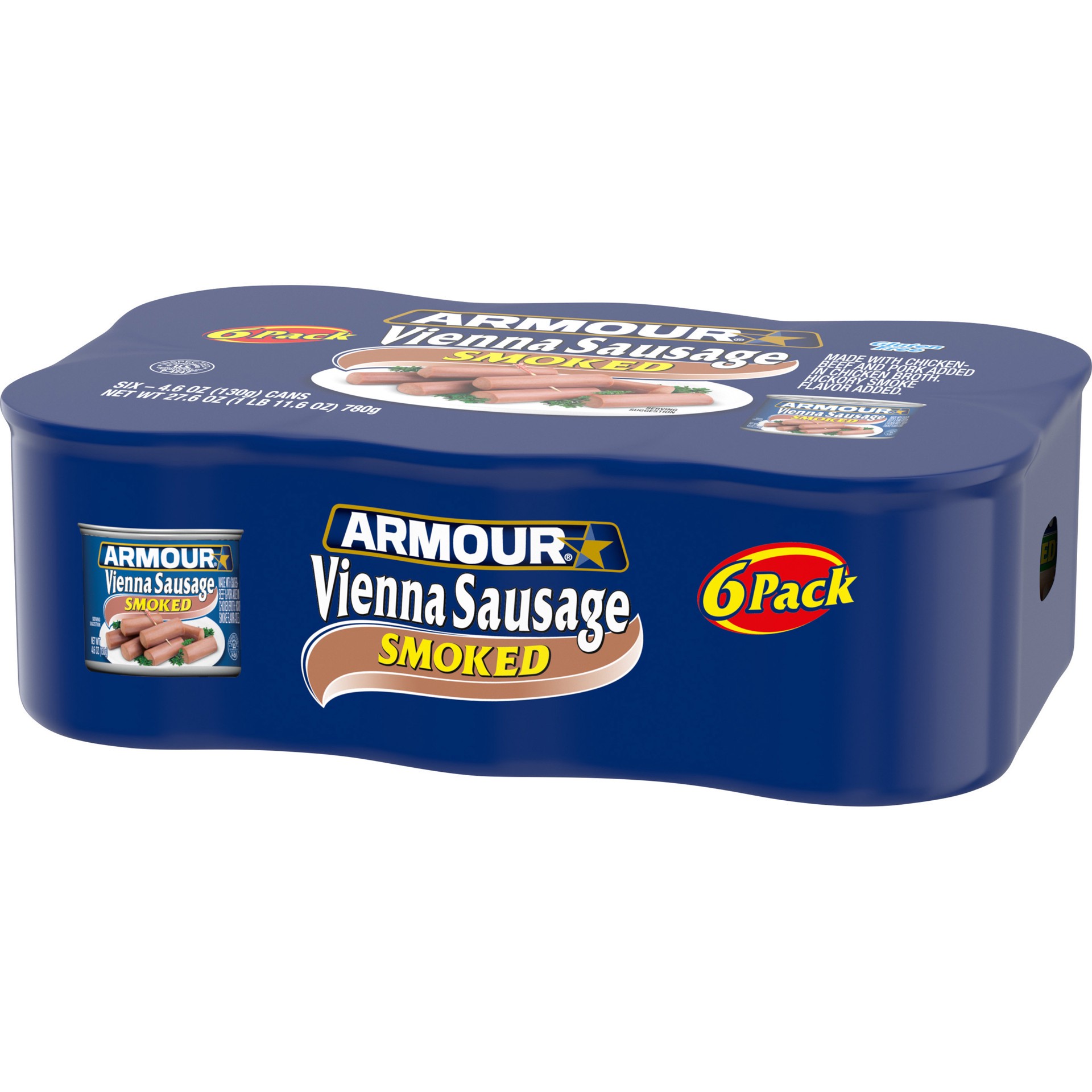 slide 2 of 5, Armour 6 Pack Smoked Vienna Sausages Can 6 ea, 6 ct