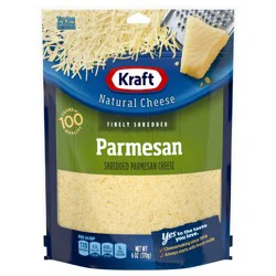 Kraft Parmesan Finely Shredded Cheese, 6 oz Bag
