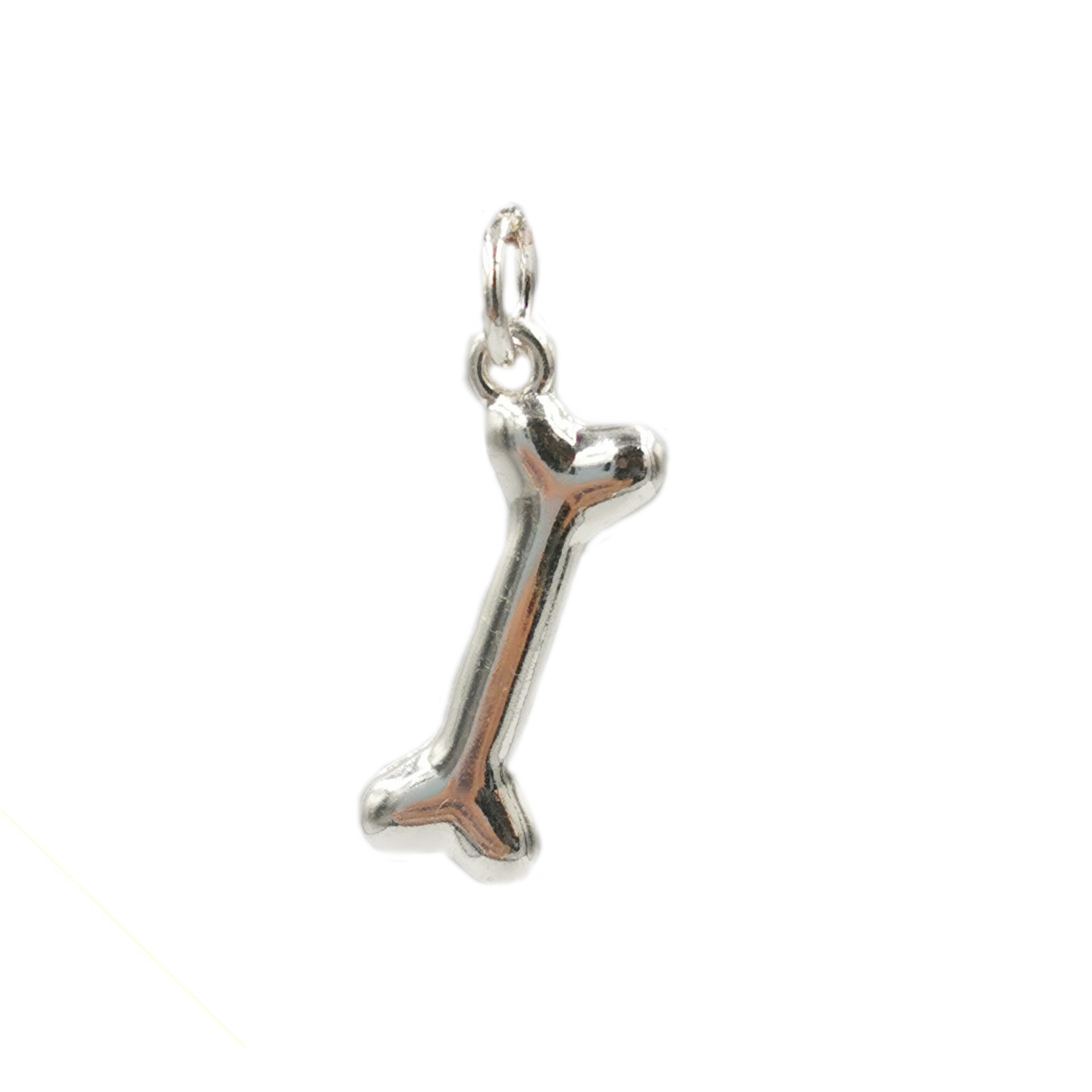 slide 4 of 4, Charmalong Silver Plated Crystal Bone Charm By Bead Landing, 0.87 in x 0.37 in x 0.2 in