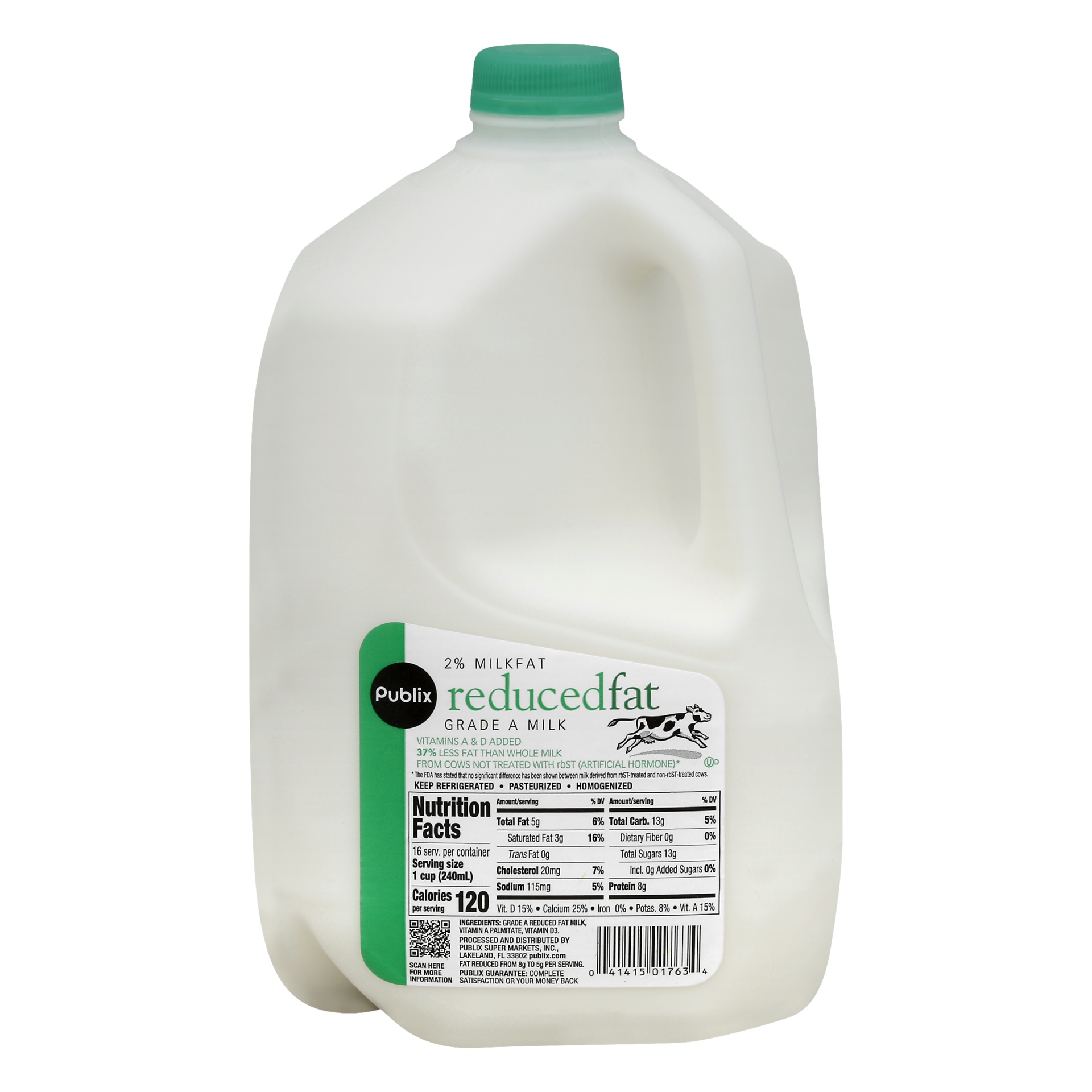 slide 1 of 1, Publix 2% Milkfat Reduced Fat Milk, 1 gal