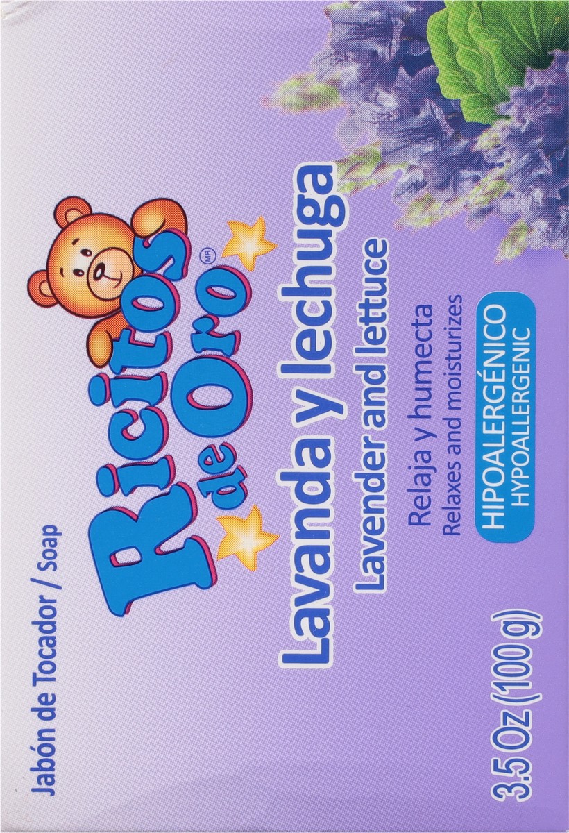 slide 8 of 9, Ricitos de Oro Hypoallergenic Relaxes and Moisturizes Lavender and Lettuce Soap 3.5 oz, 3.5 oz