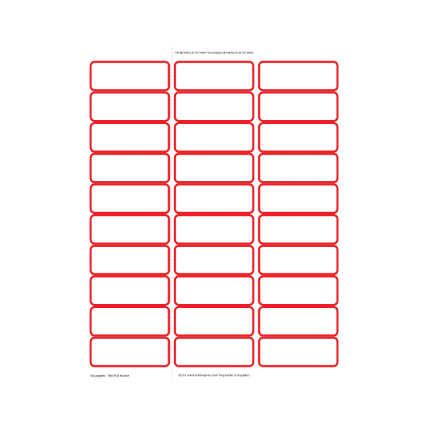 slide 1 of 3, Geo Studios Holiday-Themed Mailing Labels, 8-1/2"" X 11"", Red Foil Border, Pack Of 90 Labels, 90 ct