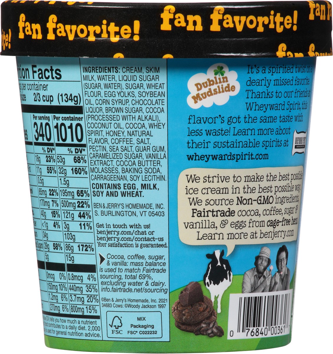 slide 7 of 14, Ben & Jerry's Dublin Mudslide Ice Cream 1 pt, 1 pint