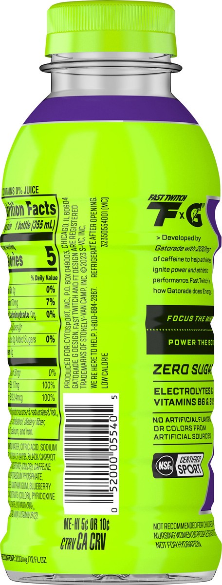 slide 4 of 8, Fast Twitch Energy Drink Grape 12 Fl Oz, 12 fl oz
